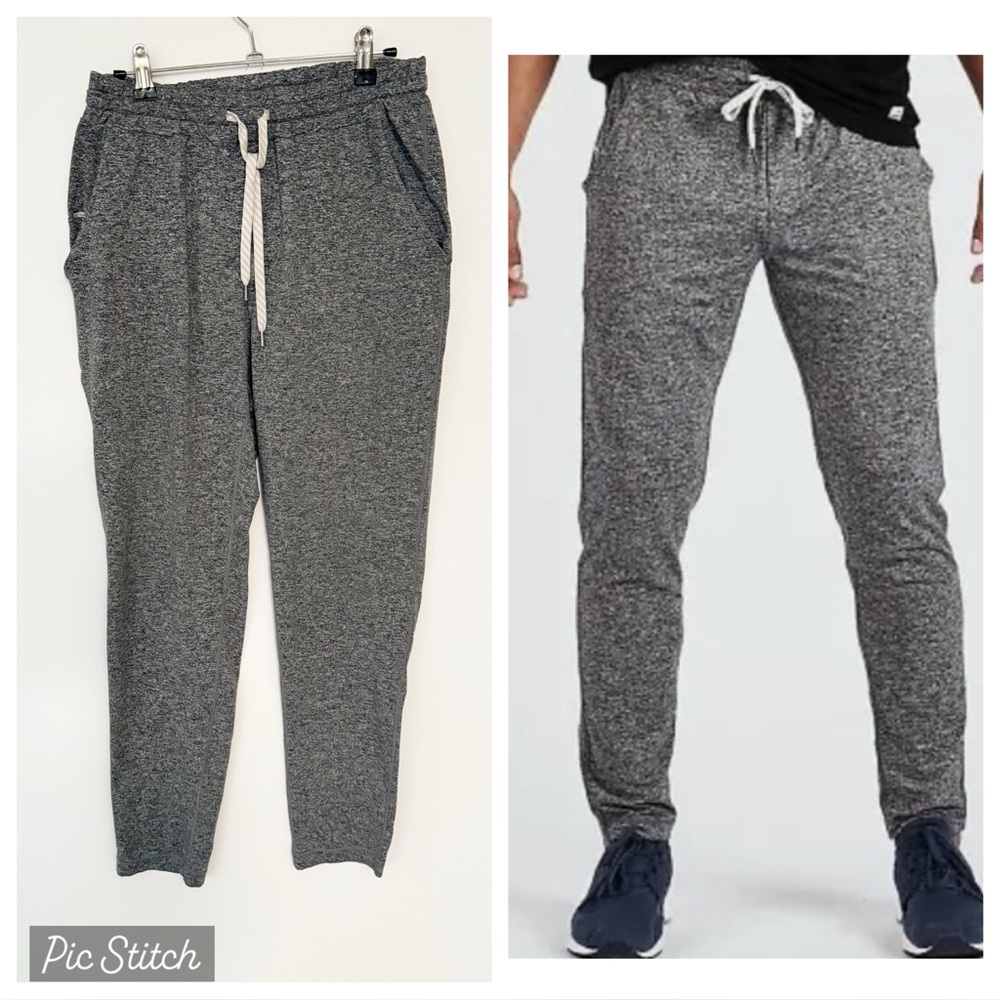 Vuori Ponto Performance Pant in Heather Grey size Medium